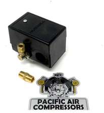 PEV, 140-1081 JENNY EMGLO INTERRUPTOR DE PRESIÓN 115 ENCENDIDO-150 PSI PARTE COMPRESOR DE AIRE APAGADO