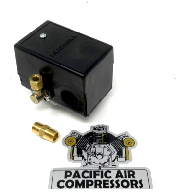 PEV, 140-1081 JENNY EMGLO PRESSURE SWITCH 115 ON-150 PSI OFF AIR COMPRESSOR PART