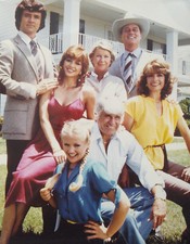 LARRY HAGMAN LINDA GRAY PATRICK DUFFY DALLAS CAST COLOR 8x10 PHOTO