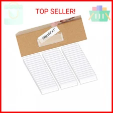 Jeyiour 100 Pcs Label Holders Adhesive Label Pockets Mailbox Label Shelf Label P