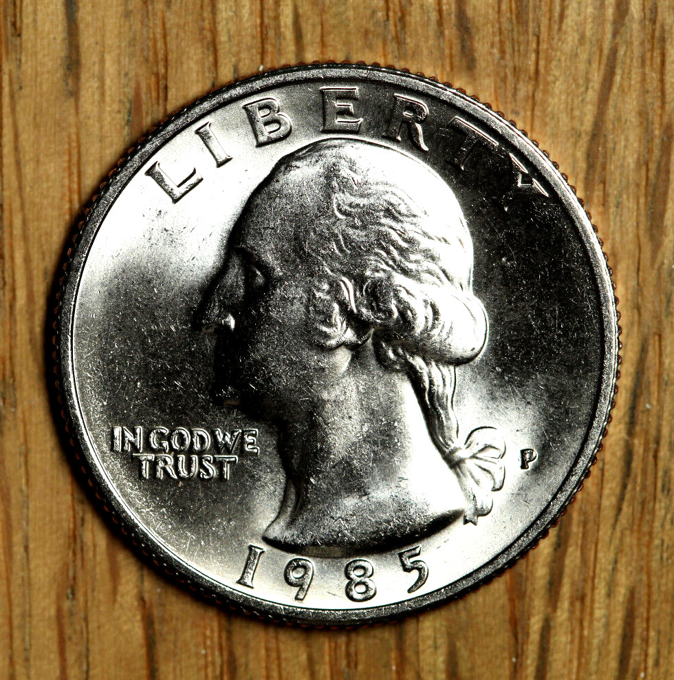1985 D Washington Quarter Clad 25¢ - BU - Choice to Gem Uncirculated