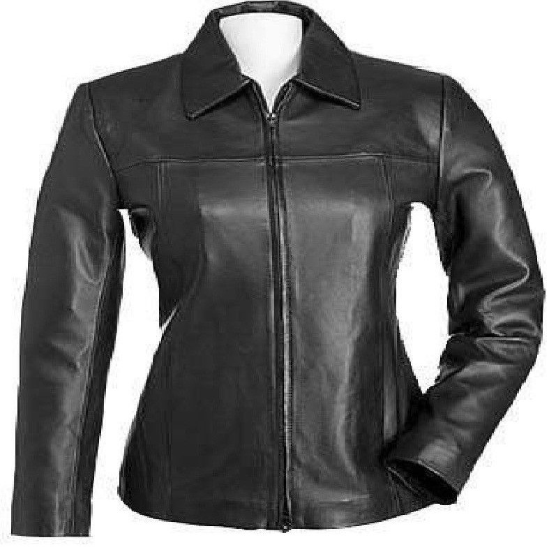 Women Leather Jacket Classic Soft Lamb Fashion Stylish Ladies Straight Jacket