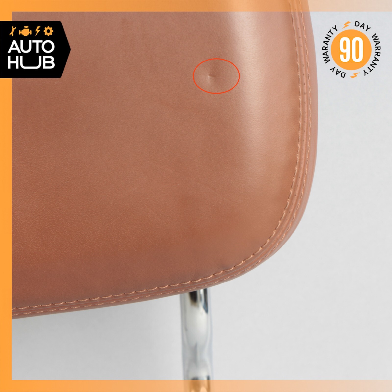 14-16 Maserati Ghibli M157 Front Right or Left Seat Headrest Head Rest Brown OEM