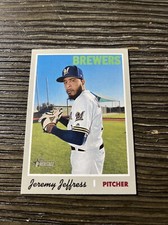 2019 Topps Heritage Jeremy Jeffress #249 Milwaukee Brewers Baseball Card