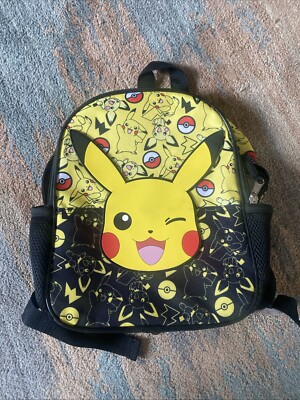 Pokémon Pikachu 12  Mini Backpack Bioworld Cartoon Yellow & Black Kids Bag