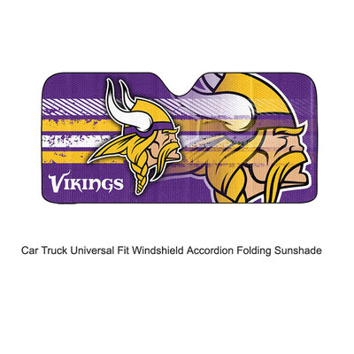 NFL Minnesota Vikings Car Truck Front Windshield Accordion SunShade Large Size