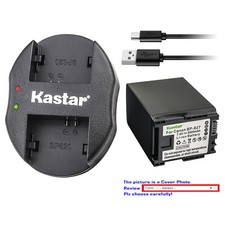 Kastar Battery Dual Charger for Canon BP-827 CG800 Canon VIXIA HF S200 Camcorder