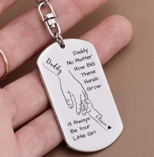 Father s Day Gift Engraved Keychain, Gifts for dad, From Children, Grandpa Gifts