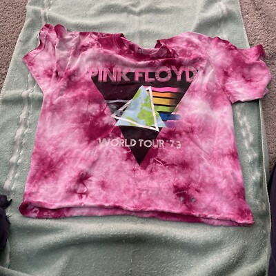 Pink Floyd World Tour Pink 1973 Tie Dye T Shirt Size Medium | eBay