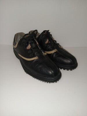 フットジョイ FOOTJOY ゴルフシューズ ソフトスパイク レディース Footjoy Women's Golf Shoes Style 98381 Size 7M Black Leather Soft