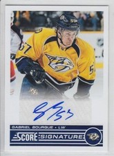 2013-14 PANINI SCORE GABRIEL BOURQUE AUTO SIGNATURES #SS-GB Autograph Predators