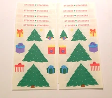 Mrs. Grossman's Stickers Lot of 10 Sheets ~Sticker Stackers Christmas Tree~ 2005