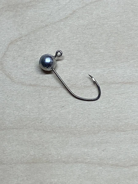 1/16 oz Round Jig Heads With #4 Lil Nasty Sickle Hook (100)Free Shipping