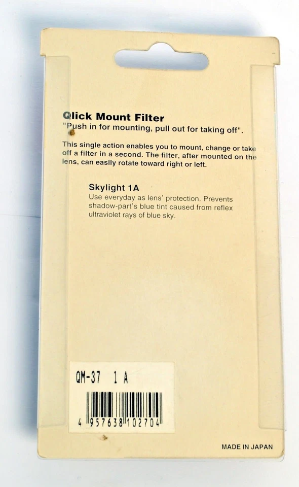 MARUMI 37mm filter SKYLIGHT 1A QM-37 - Image 2 of 2