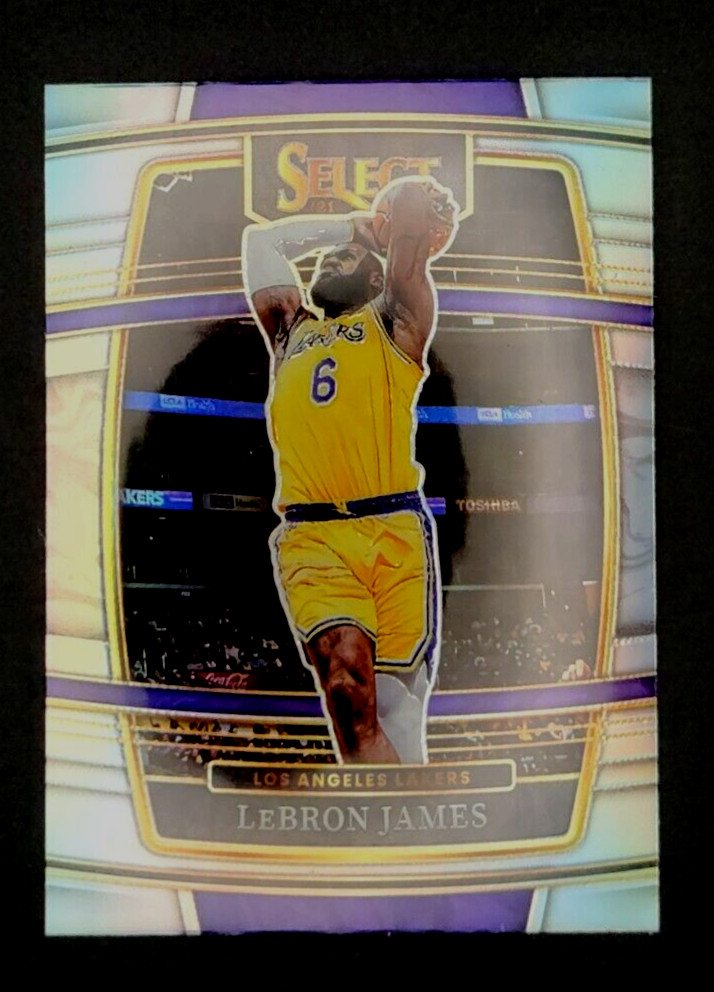 2021-22 Panini Select Concourse Level Silver Prizm #100 LeBron James
