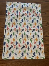 Unused Dinosaur Blue Plaid Pillowcase Kids 29 X 19 EUC