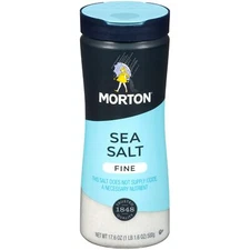 Mortons Sea Salt Fine 17.5 Oz (Pack Of 12)