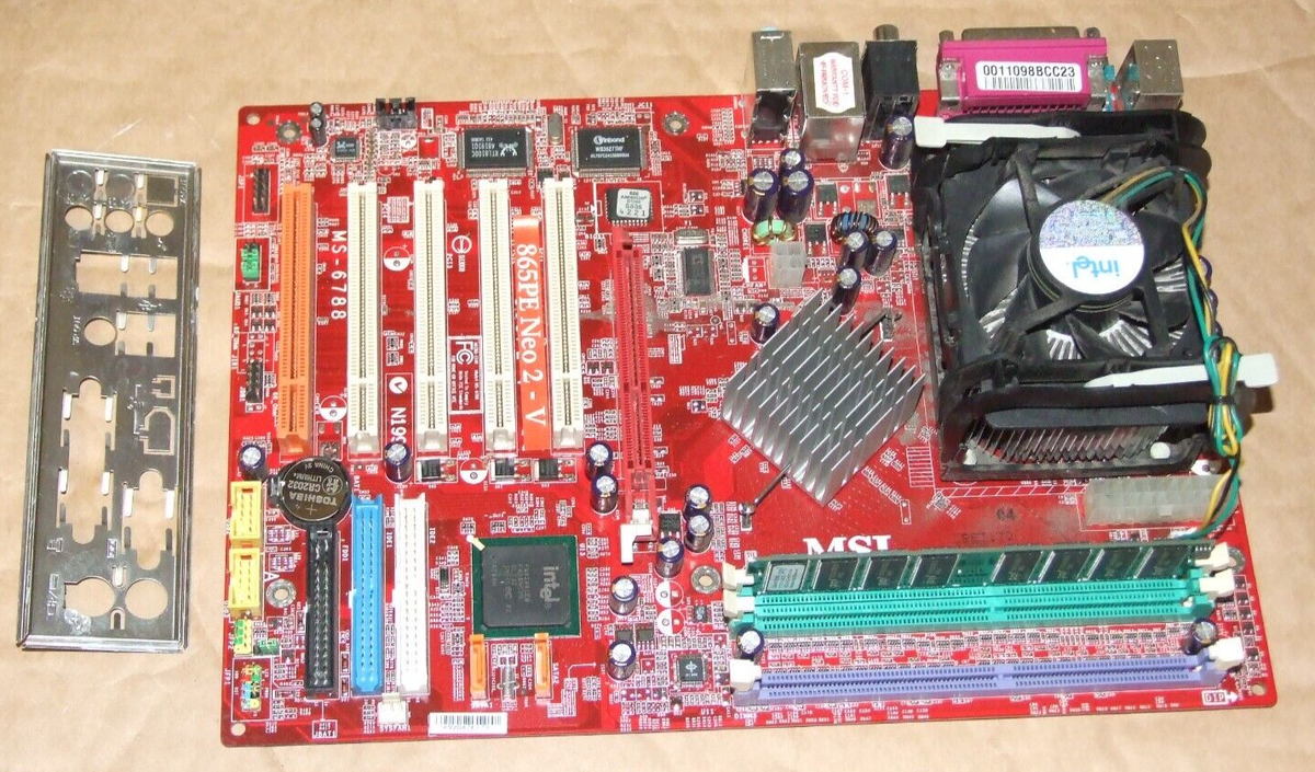 MSI MS-6788 865PE Neo2-V motherboard with Pentium 4 3.0GHz CPU and