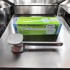 Winco Meat Tenderizer Heavy Cast Aluminum 10" x 2-3/4" Square Heads AMT-2 New