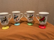 Set of 4 Vintage Fred Roberts Song Bird Pedes...