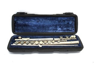 Vintage HERNALS Model S100 Japan Made Silver Plated Concert Flute w/Case L35