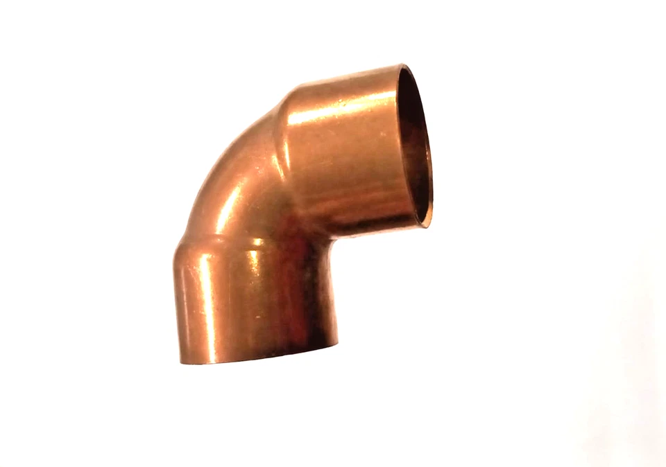 Gomito rame a saldare 90° FF Ø 10 mm – raccordo femmina/femmina impianti idrauli - Immagine 2 di 3