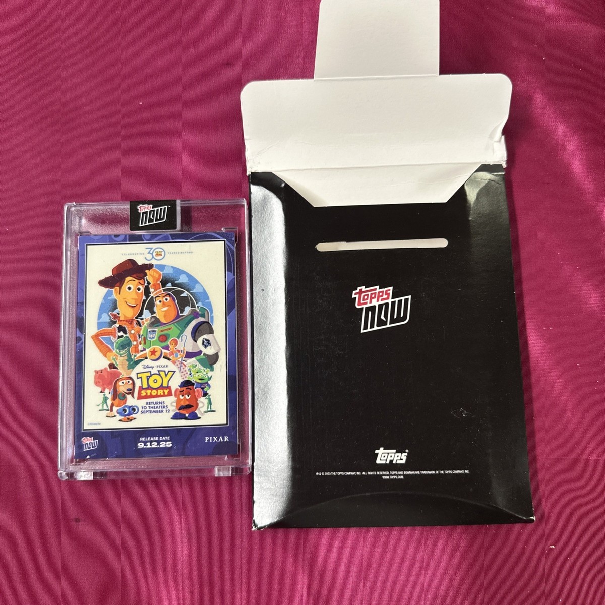 2025 Topps Now Disney Toy Story Movie 30th #TS01 Woody Buzz