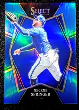 2022 Panini Select - Premier Level George Springer #164 Light Blue Prizm /149