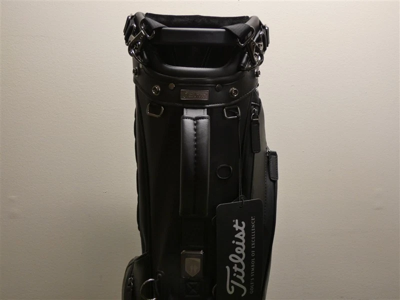 Bolsa de golf Titleist Links Legend Members de 4 vías con soporte C.C. Logo Negro Nuevo Foto 2 de 4