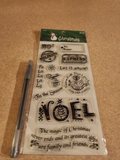 Hobby Lobby Christmas Crafts Christmas Words Clear Stamp Set
