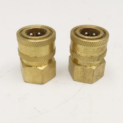 Dixon E-Series 3/8'' Female NPT Brass Hose Quick Connect Lot Of 2