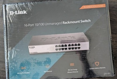 D-Link 16-Port Gigabit Unmanaged Rackmount Switch