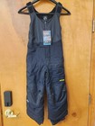 Ski-Doo Salopette Kids Youth Snow Pants Bibs Black Sz 6 Snowmobiling Overalls
