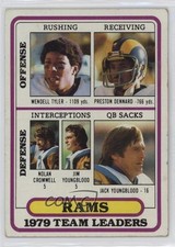 1980 Topps Team Leaders Wendell Tyler Preston Dennard Nolan Cromwell HOF 10ou
