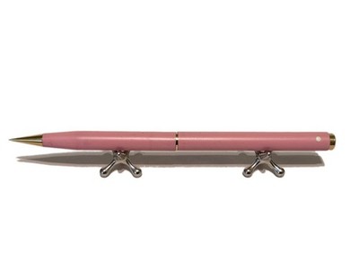 Sheaffer White Dot Clutch Mechanical Pencil No 648 Tea Rose Clipless Purse Desk