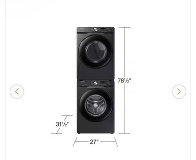 Samsung Front-Loading Clothes Dryer, Black, Samsung  front-loading washer combo 
