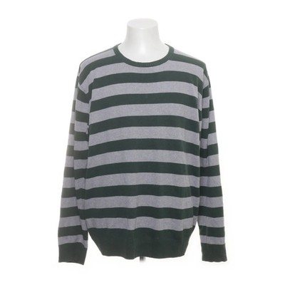 Identic Man, Strickpullover, Größe: XXL, Grün/Grau, Polyester, Streifen #ixf