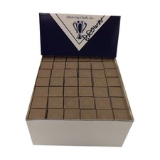 Silver Cup Pool Cue Chalk for Billiards and Snooker Brown 12 Dozen