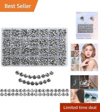Jewelry Letter Beads 1400pcs Silver and Black DIY Crafts