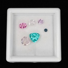 Natural Blue Paraiba Tourmaline  Cut Genuine Loose Gemstone Set