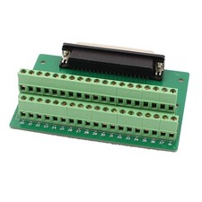 DB37 D-SUB Female Adapter to 37 Pin Terminal Dual Row Screw Breakout Board