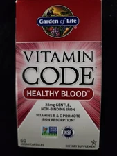 Garden of Life Vitamin Code Healthy Blood 60 Capsules Exp: 05/26