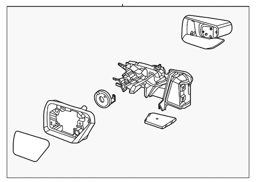 Genuine Ford Mirror Assembly ML3Z-17682-VB