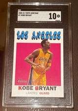 2000-01 Topps Heritage Kobe Bryant #7 SGC 10 GM MINT Lakers