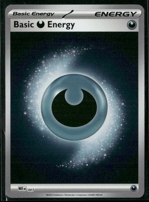Basic Darkness Energy - 007 Reverse Holo Common MEE:  Energies 7 NM