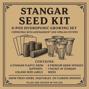Stangar Seed Pod Kit Salad Greens & Tuscan Italian Herb Seeds Like Aerogarden
