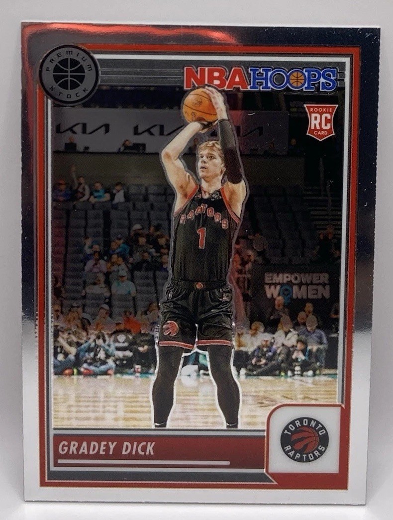 Gradey Dick 2023-24 NBA Hoops Premium Stock #251 Toronto Raptors Rookie