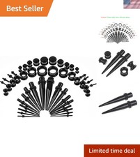 Stylish Punk Ear Gauges: 50-Piece Multi-Size ...