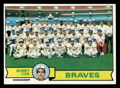 1979 Topps Atlanta Braves / Bobby Cox TEAM #302 HIGH GRADE NO CREASES
