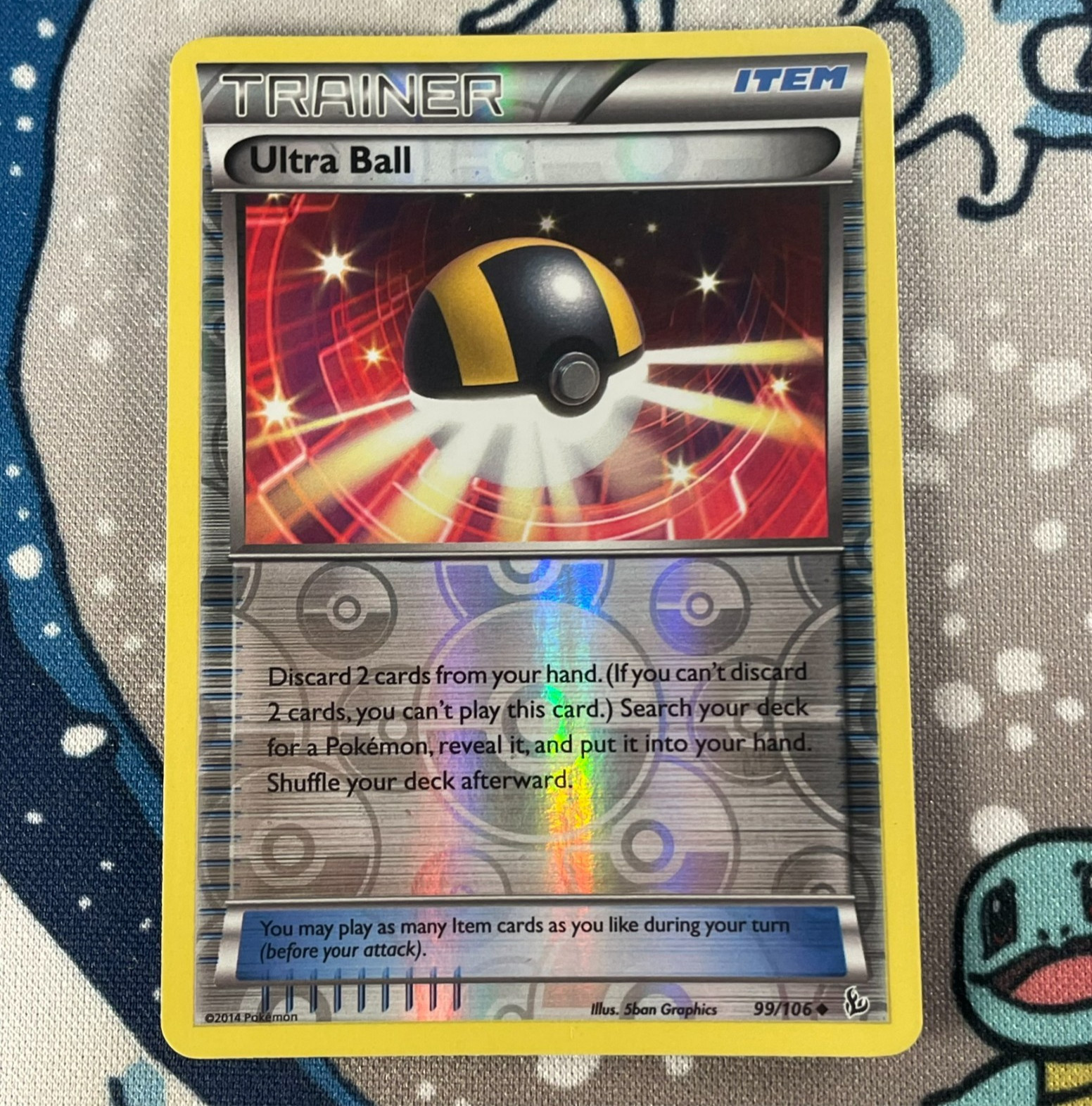 Ultra Ball 99/106 Reverse Holo XY Flashfire Pokemon Card 2014 LP